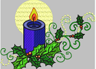 xmas candle 002lge